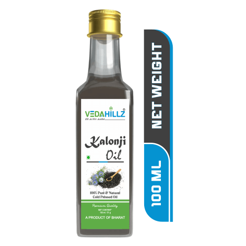 Vedahillz Cold Pressed Kalonji Oil Sourced from Premium Natural Seeds